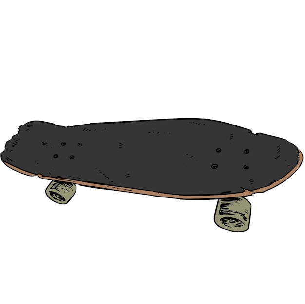 Vector vintage skateboard illustratie