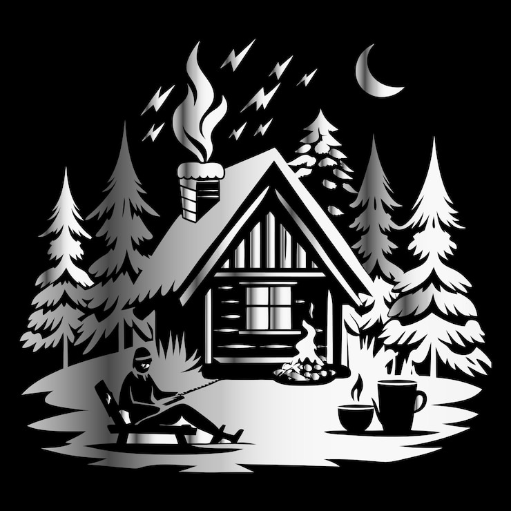 Vector vintage ski club logo retro design for winter sports black amp white skiing snowboarding hockey