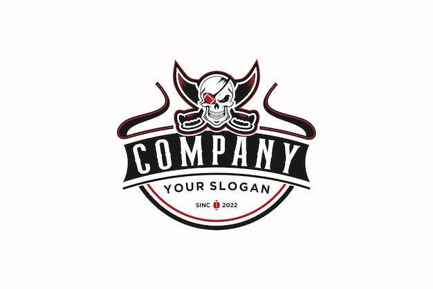 Vintage skull logo logo inspiration for your business