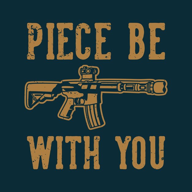 Vintage slogan typografie stuk wees bij je voor t-shirtontwerp