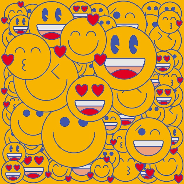 Emoji background: Embrace your fun and playful side with our vibrant emoji background. Every emoji is unique and will add a touch of personality to your device. Come check it out and make your device pop!