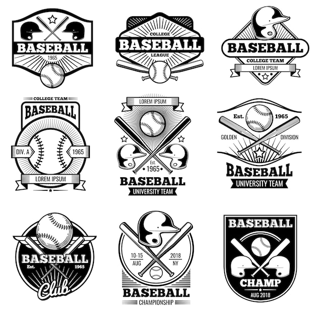 Vintage sports logo design