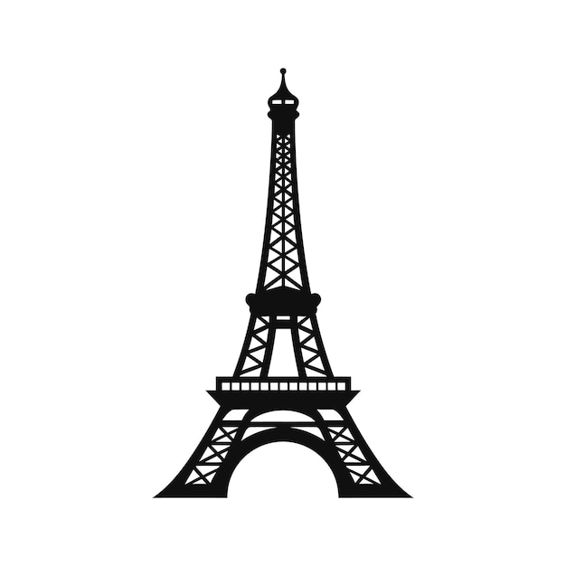 Vintage stijl Eiffeltoren vectorillustratie