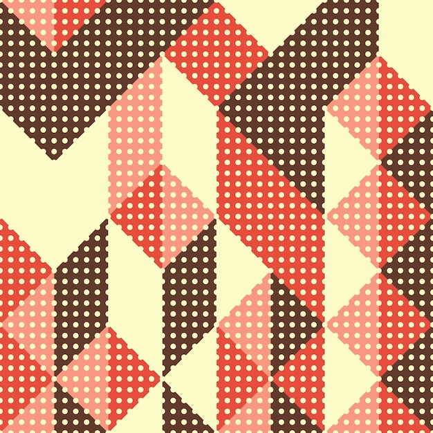 Vintage style abstract geometric seamless pattern.