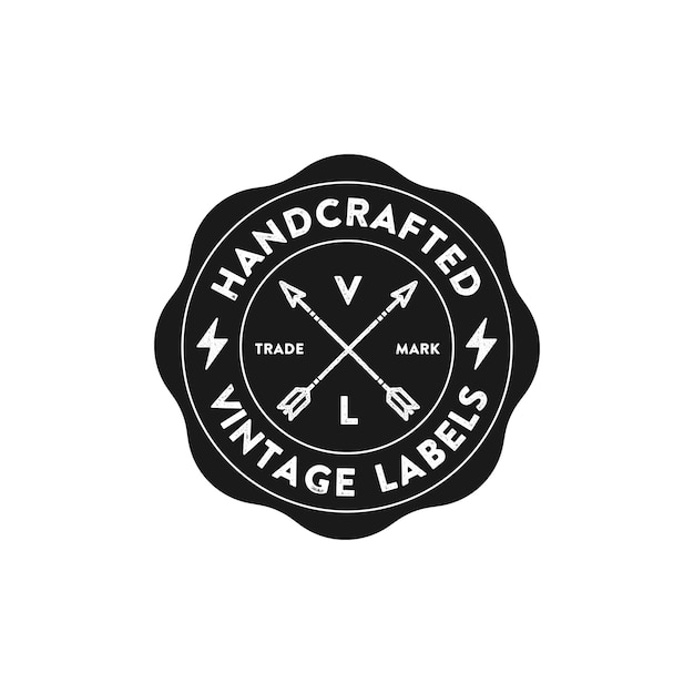 Vector vintage style brand badges