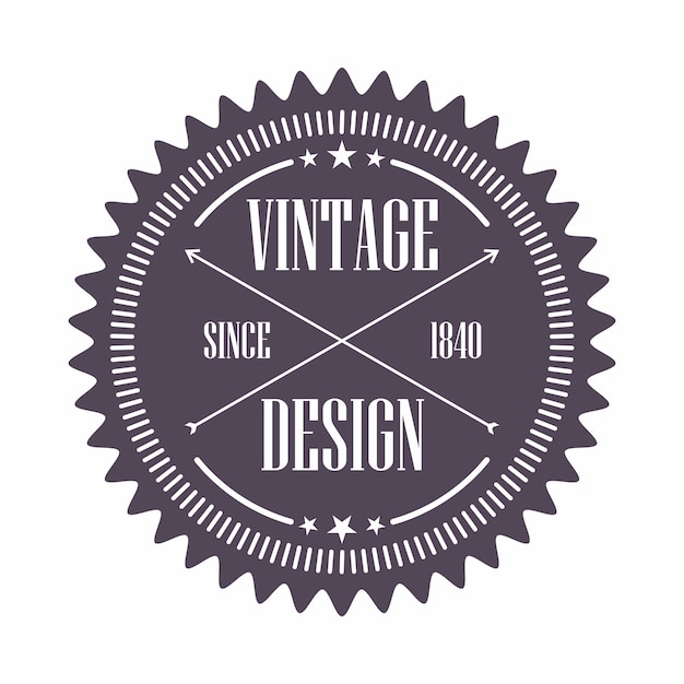 Vector vintage style design badge