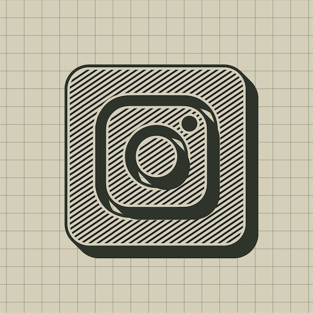 vintage style instagram icon
