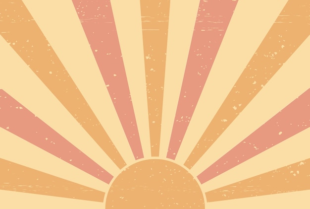 Vintage sun retro background