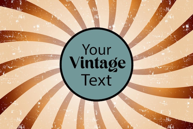 Vector vintage sunburst advertisement vector template