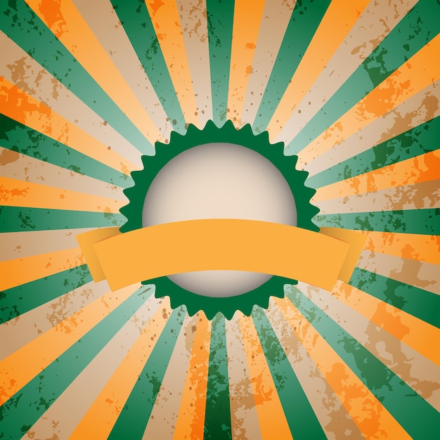 Vector vintage sunburst background