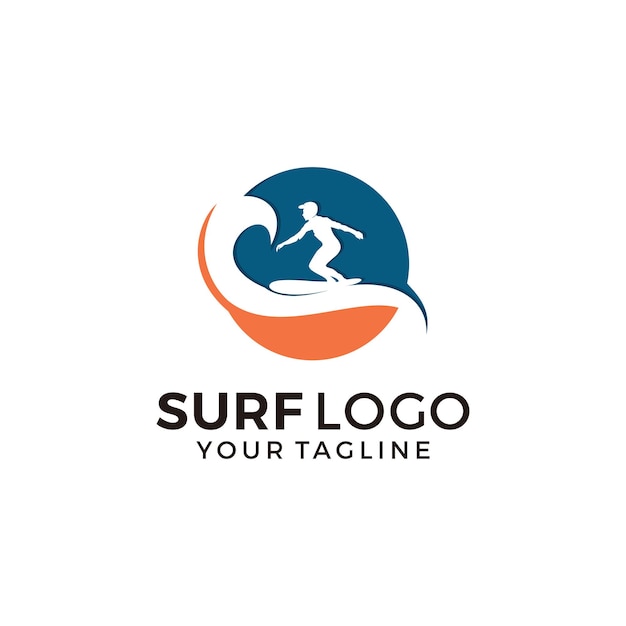 Vintage Surfen logo sjabloon Surf Badge Zomerplezier