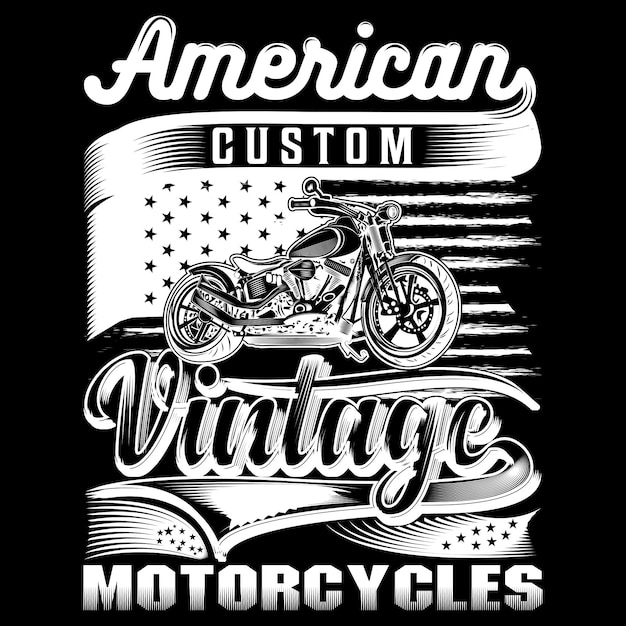 Vintage T-shirt Motorfiets