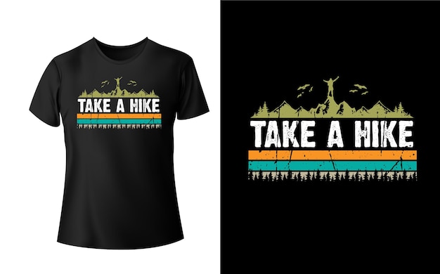 Vintage take a hike mountain tshirt for hiking
