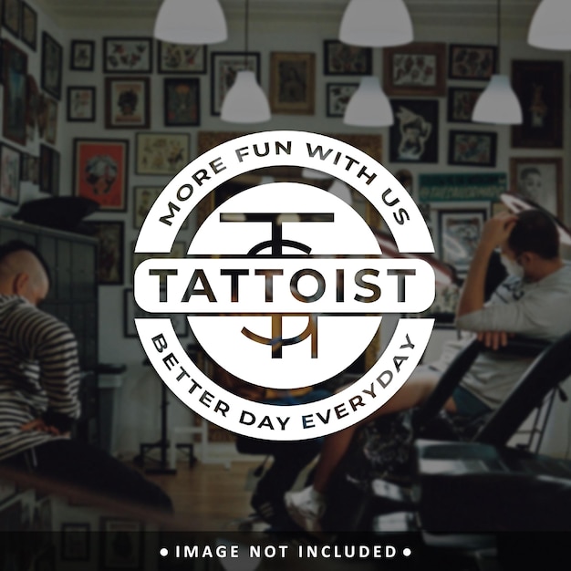 Vintage tattoo-logostudio