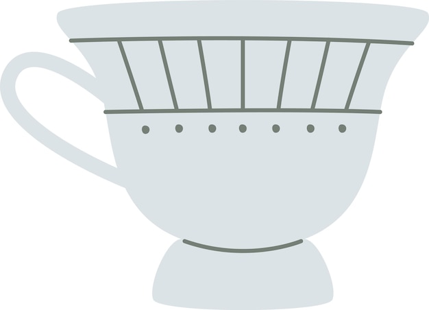 Vector vintage tea cup