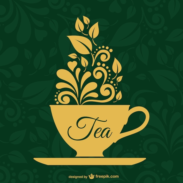 Vector vintage tea vector design