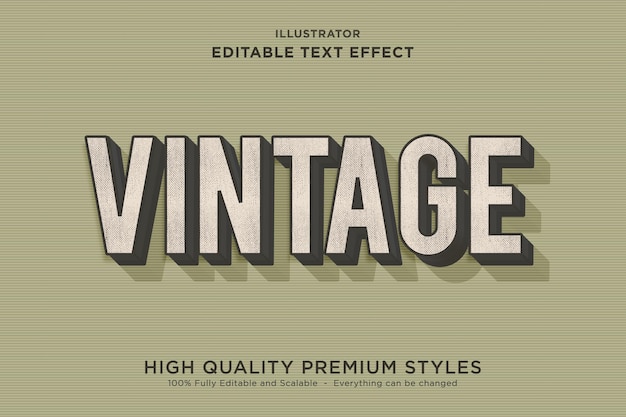 Vintage tekst-effect