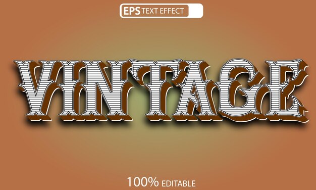 Vintage tekst-effect