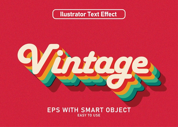 Vintage teksteffect