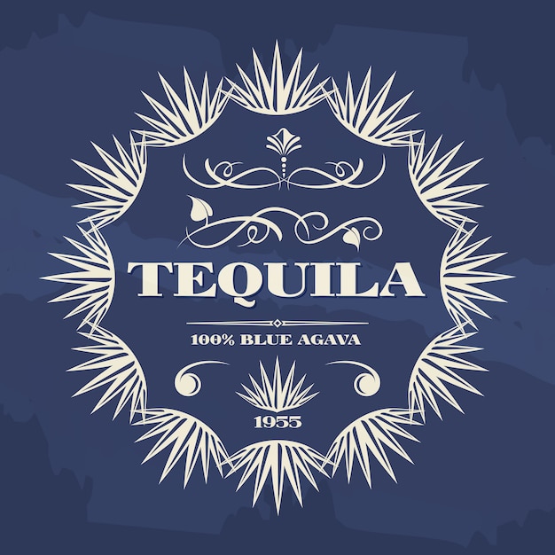 Vintage tequila banner of posterontwerp