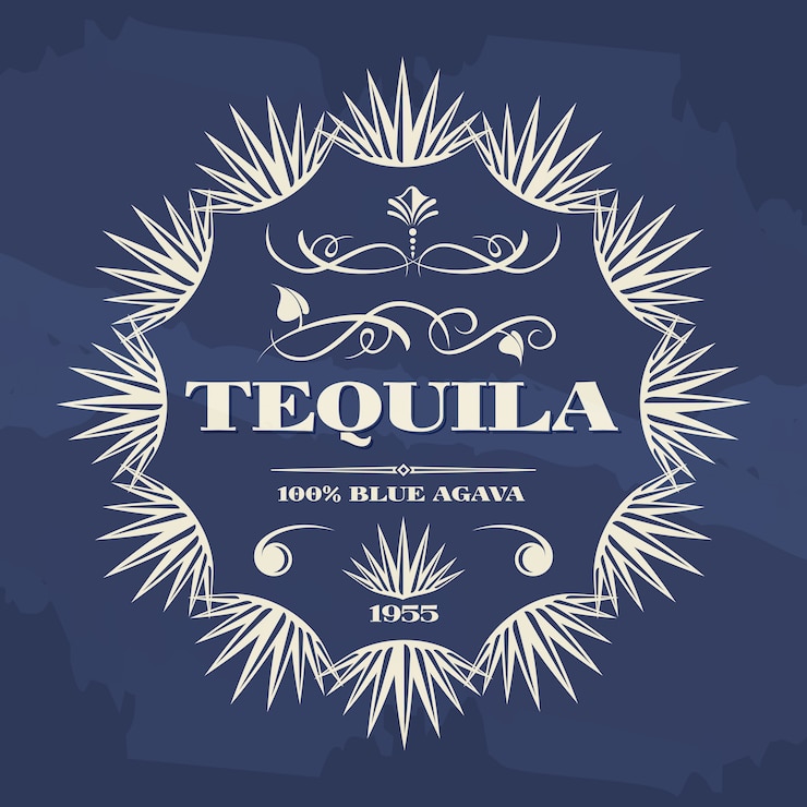 Vector vintage tequila banner of posterontwerp