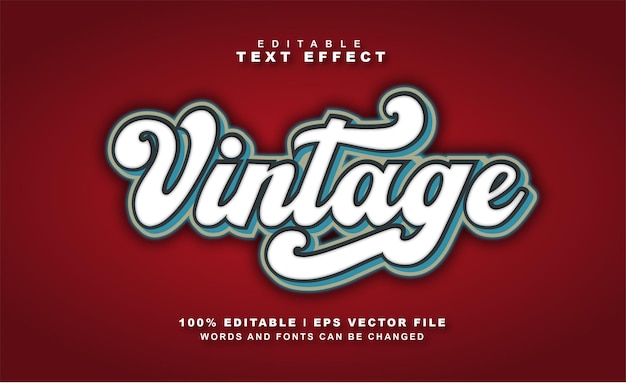 Vintage text effect1