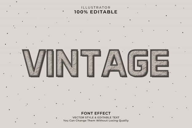 Vintage  text effect