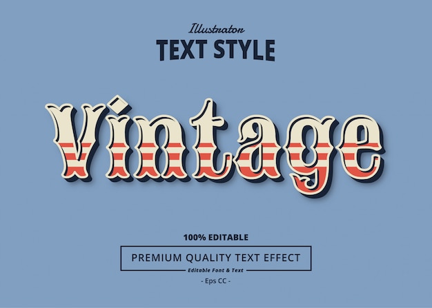 VINTAGE Text Effect