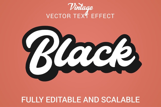 Vintage text effect