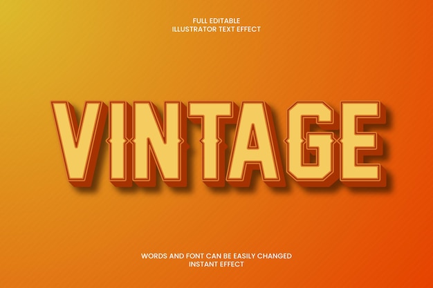 Vintage Text Effect