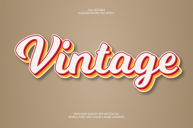 Vintage Text Effect