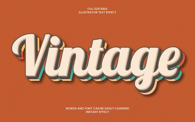 Vintage Text Effect