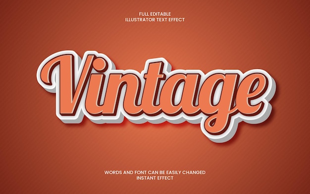 Vintage Text Effect