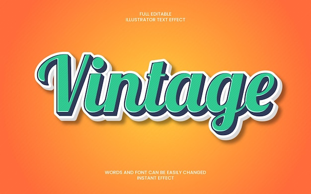 Vintage Text Effect