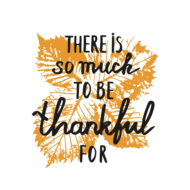 Vintage Thanksgiving Sign Hand Lettering Vector