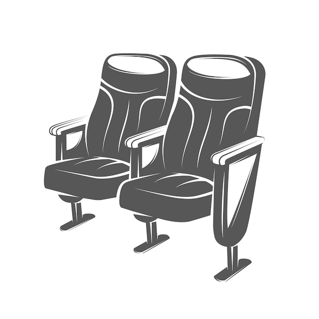 Vector vintage theater seat