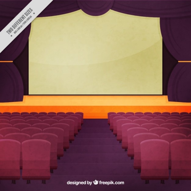 Vintage theatre stage background