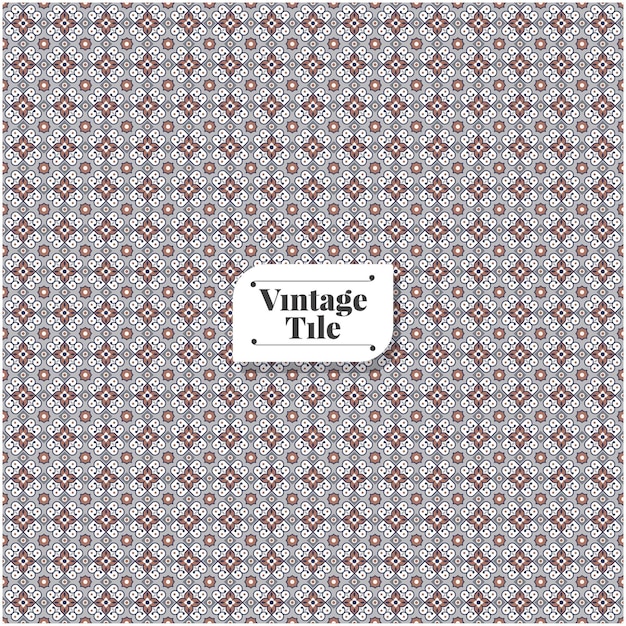 vintage tile pattern background