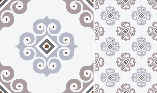 Vintage tile vector