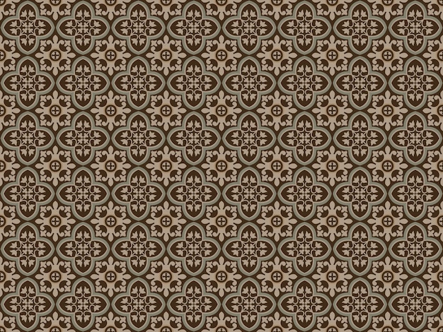 vintage tiles patterns seamless_06