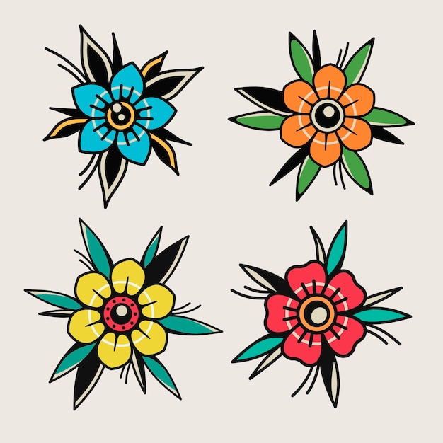 vintage traditional tattoo style