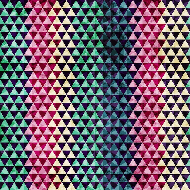 Vintage triangle seamless pattern