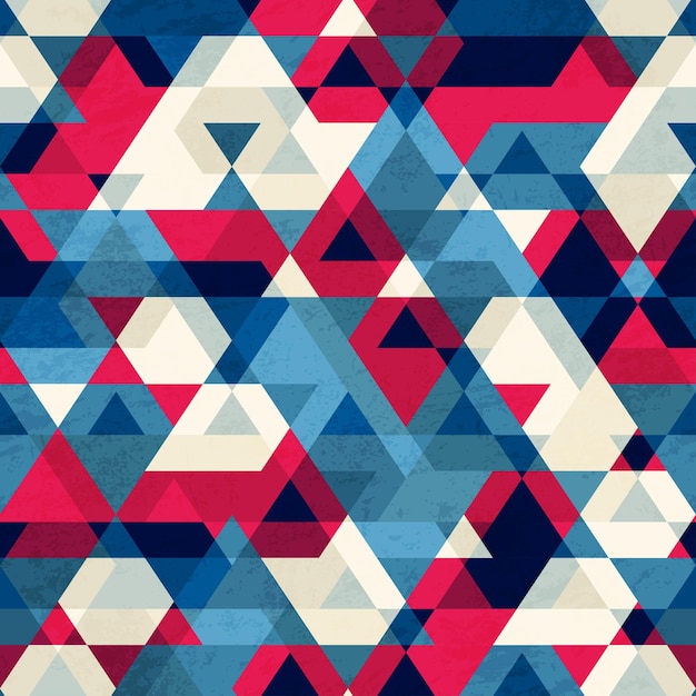 Vintage triangle seamless pattern