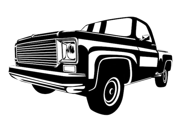 Vintage truck illustration