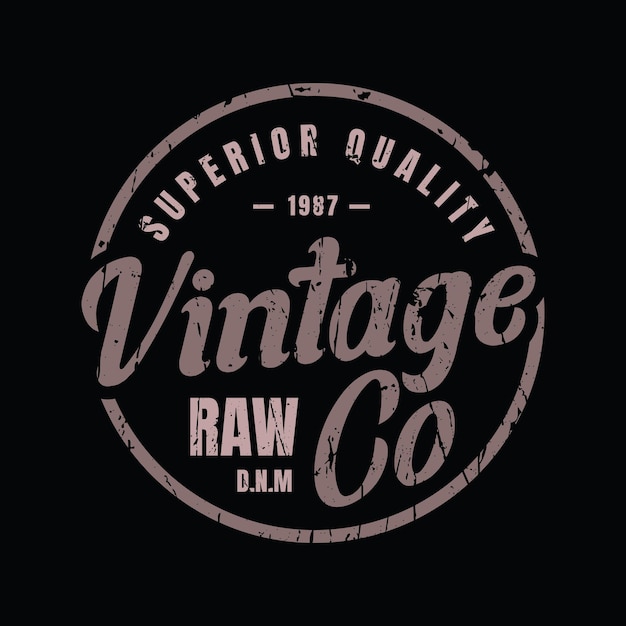 Vintage tshirt and apparel design