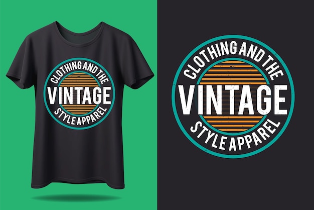 Vector vintage tshirt design vrije vector