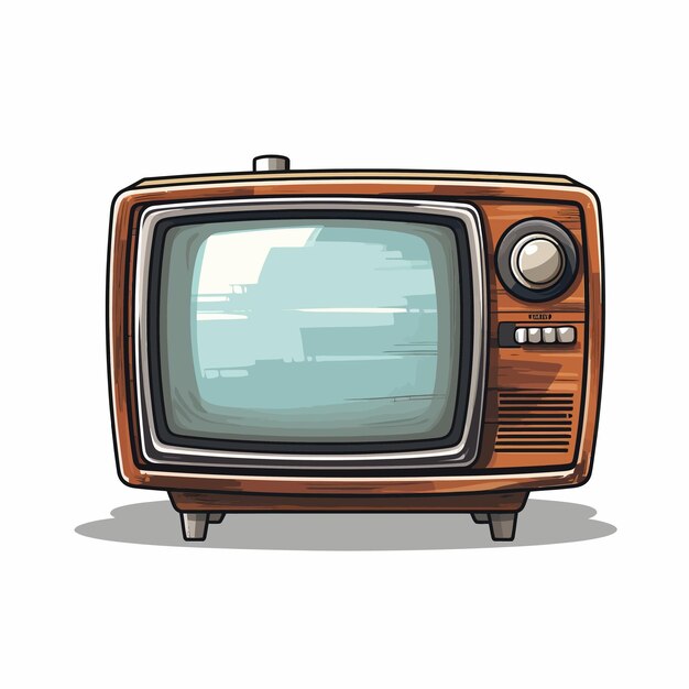 Vector vintage tv-set vector