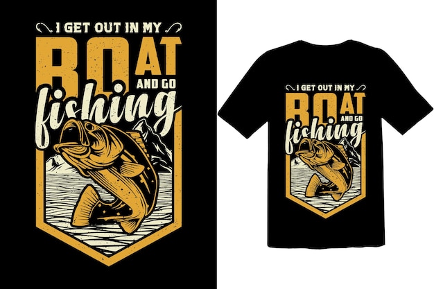 Vintage typography fishing t shirt graphic design