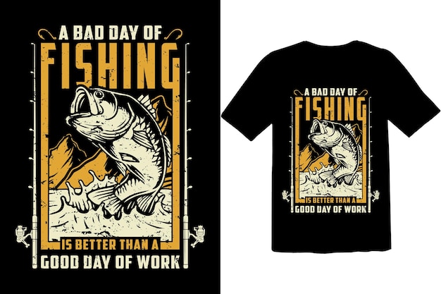 Vector vintage typography fishing t shirt graphic design