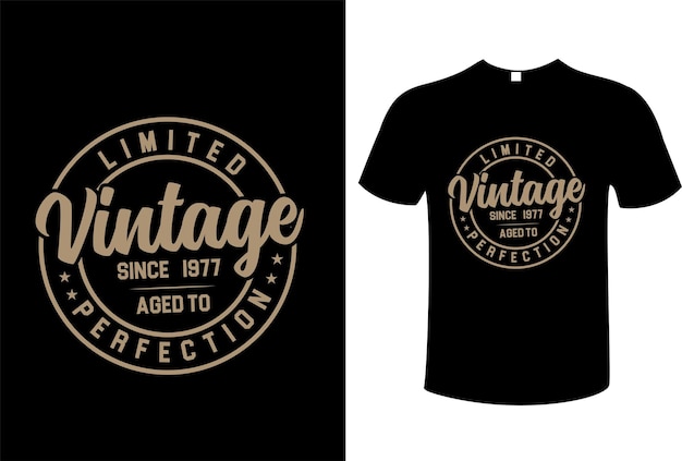Дизайн футболки с винтажной типографикой